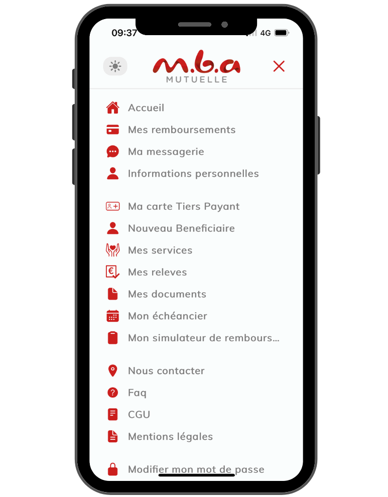 Nouvelle version de l'application mobile MBA
