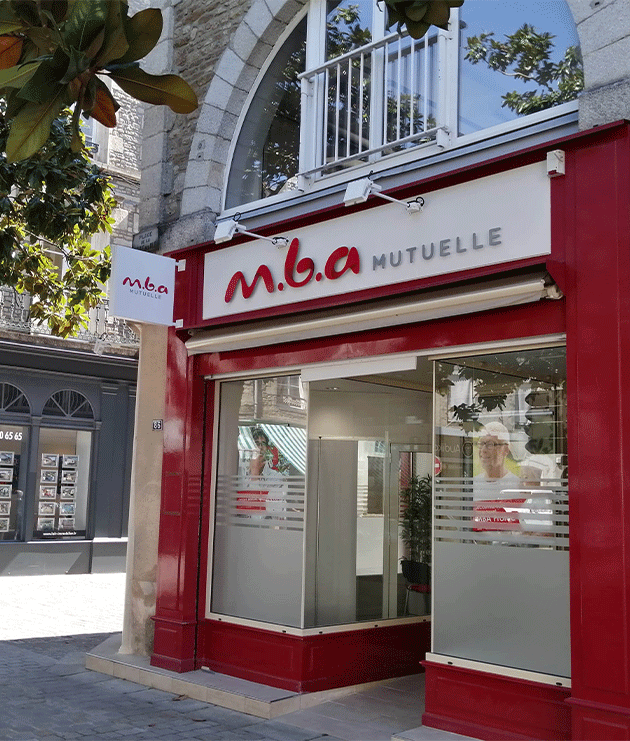 L'agence MBA Mutuelle d'Alençon se situe au 86 place de la halle au Blé