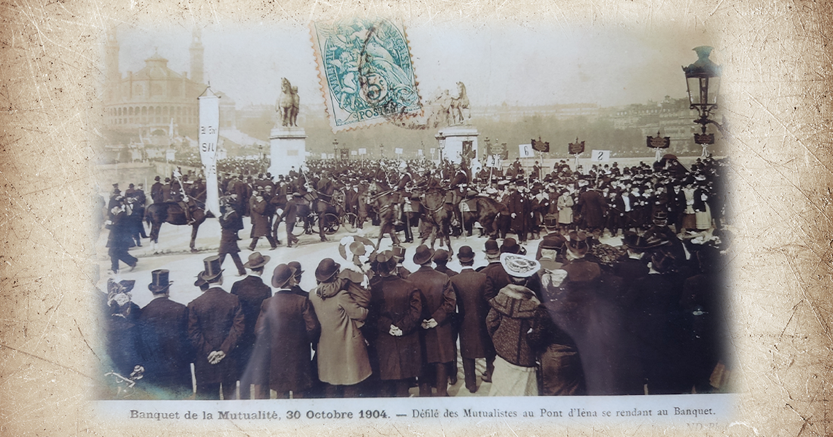 Défilé des Mutualistes à Paris en 1904